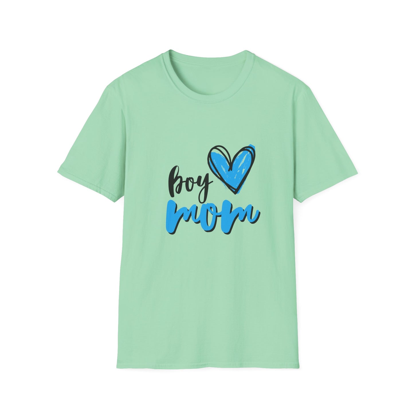 Boy Love Mom Unisex Softstyle T-Shirt | Perfect for Family Days and Celebrations