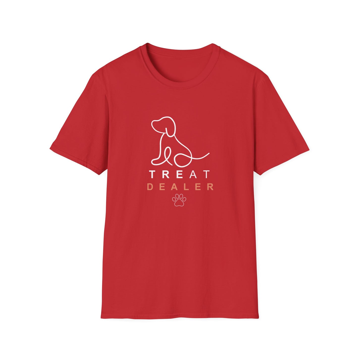 Treat Dealer Dog Lover's Unisex T-Shirt - 'Treat Dealer' Design, Pet Owner Gift, Cute Dog Apparel, Animal Lover Shirt, Dog Mom/Dad Tee, Casual Wear