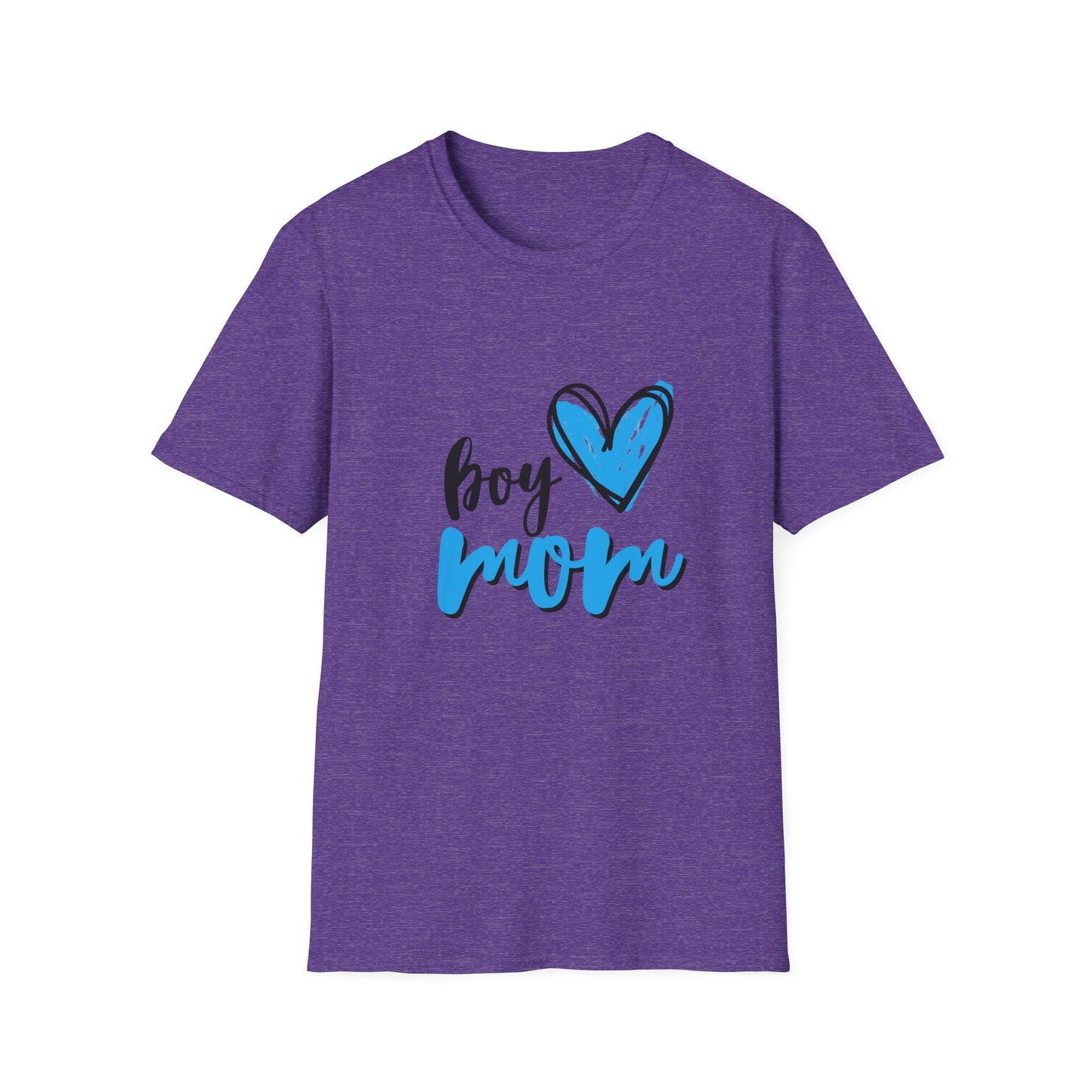 Boy Love Mom Unisex Softstyle T-Shirt | Perfect for Family Days and Celebrations