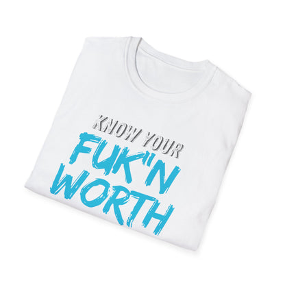 Your Worth Empowering Statement Tee, Know Your Worth Shirt, Inspirational Graphic T-Shirt, Motivational Casual Wear, Gifts for Friends, Unisex [...]