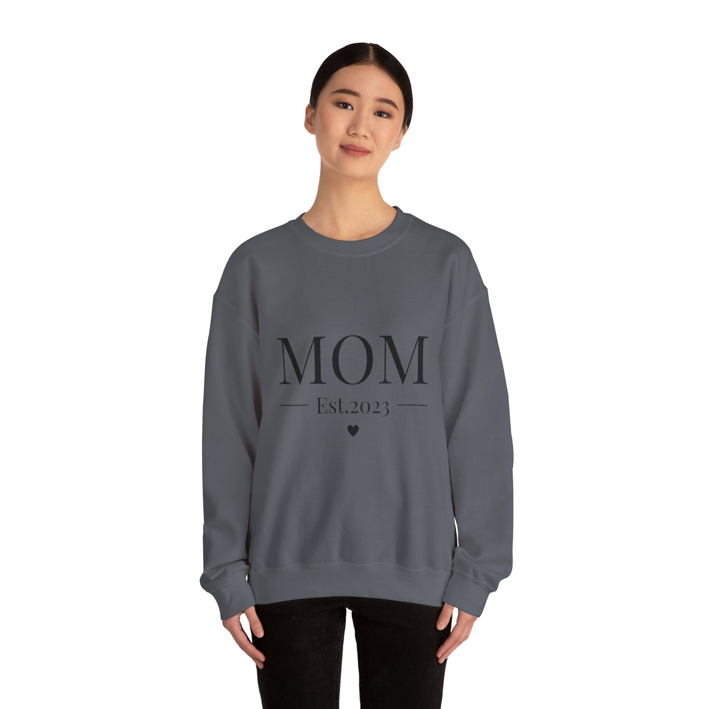 Mom Est. 2023 Crewneck Sweatshirt - Perfect Gift for New Moms