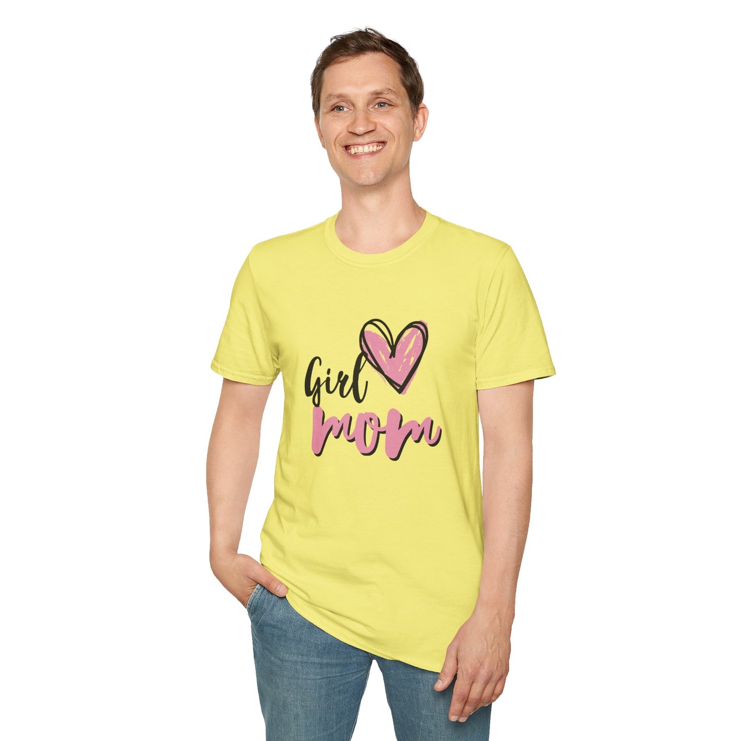 Girl Love Mom T-Shirt | Unisex Softstyle Tee for Mother's Day