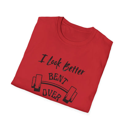 I look better Funny Fitness T-Shirt, Gym Humor Shirt, Weightlifting Gift, Workout Tee, Unisex Softstyle T-Shirt
