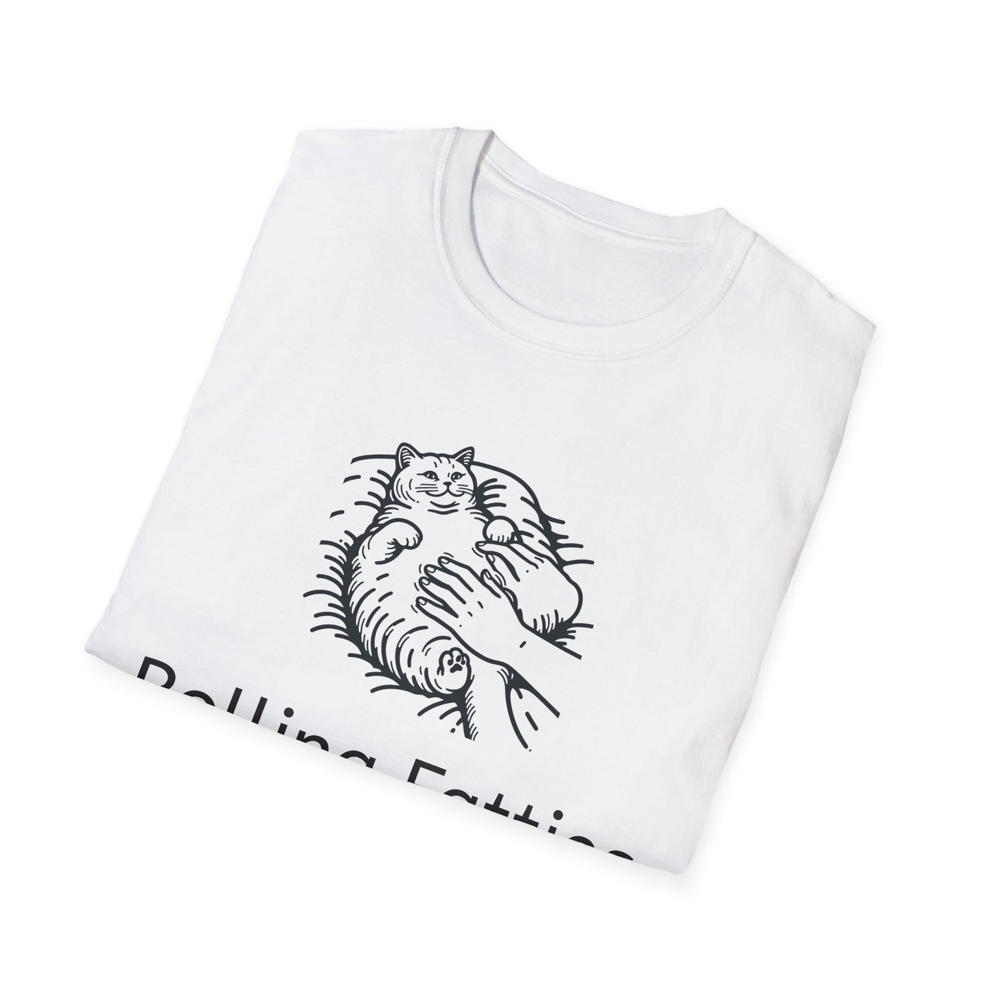 Rolling Fatties Unisex Softstyle T-Shirt, Funny Graphic Tee, Casual Wear, Gift for Hippies, Unique Gift, Birthday Apparel