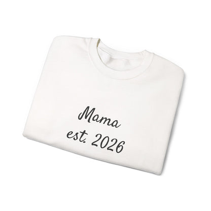 Unisex Mother's day Mama with Child Names Personalize Embroider Heavy Blend™ Crewneck Sweatshirt