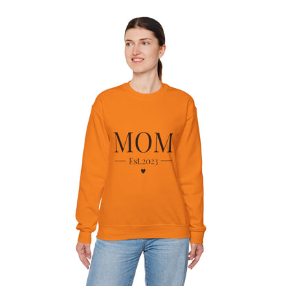 Mom Est. 2023 Crewneck Sweatshirt - Perfect Gift for New Moms