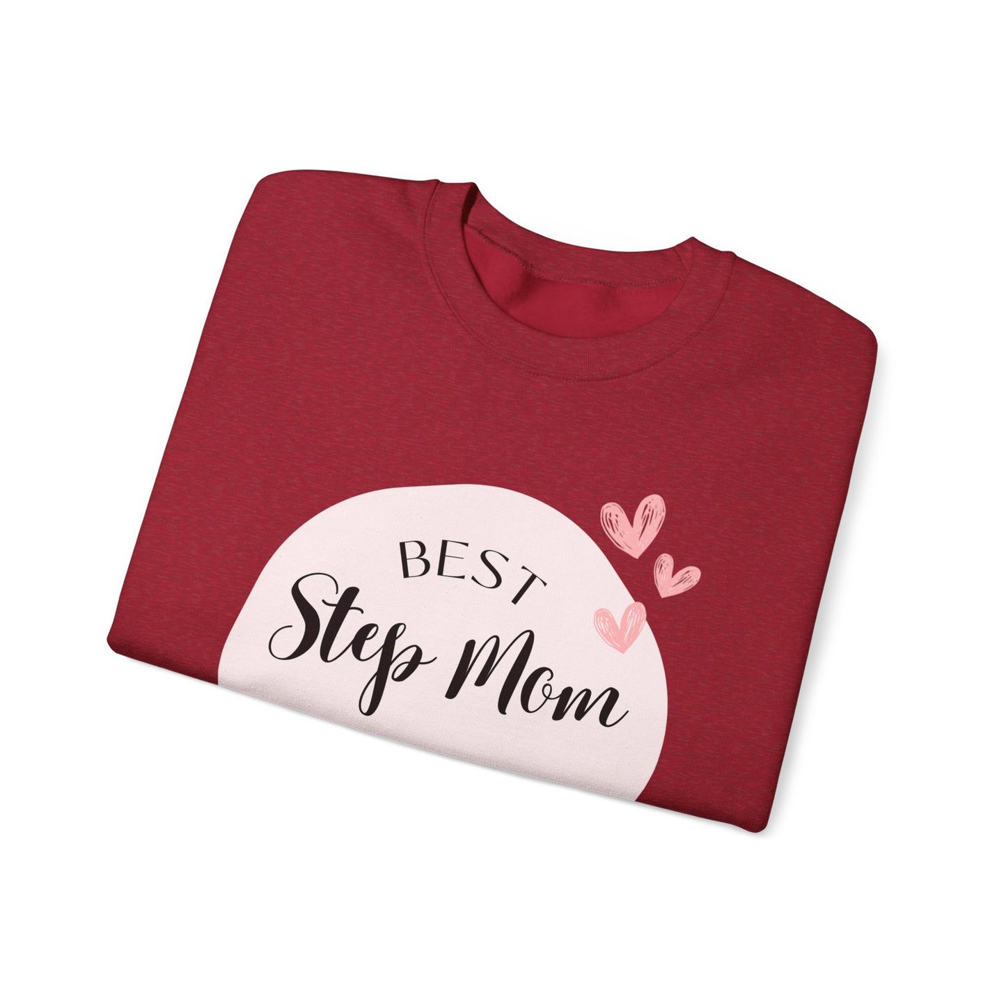 Best Step Mom Crewneck Sweatshirt – Cozy Gift for Step Moms