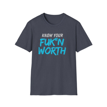 Your Worth Empowering Statement Tee, Know Your Worth Shirt, Inspirational Graphic T-Shirt, Motivational Casual Wear, Gifts for Friends, Unisex [...]