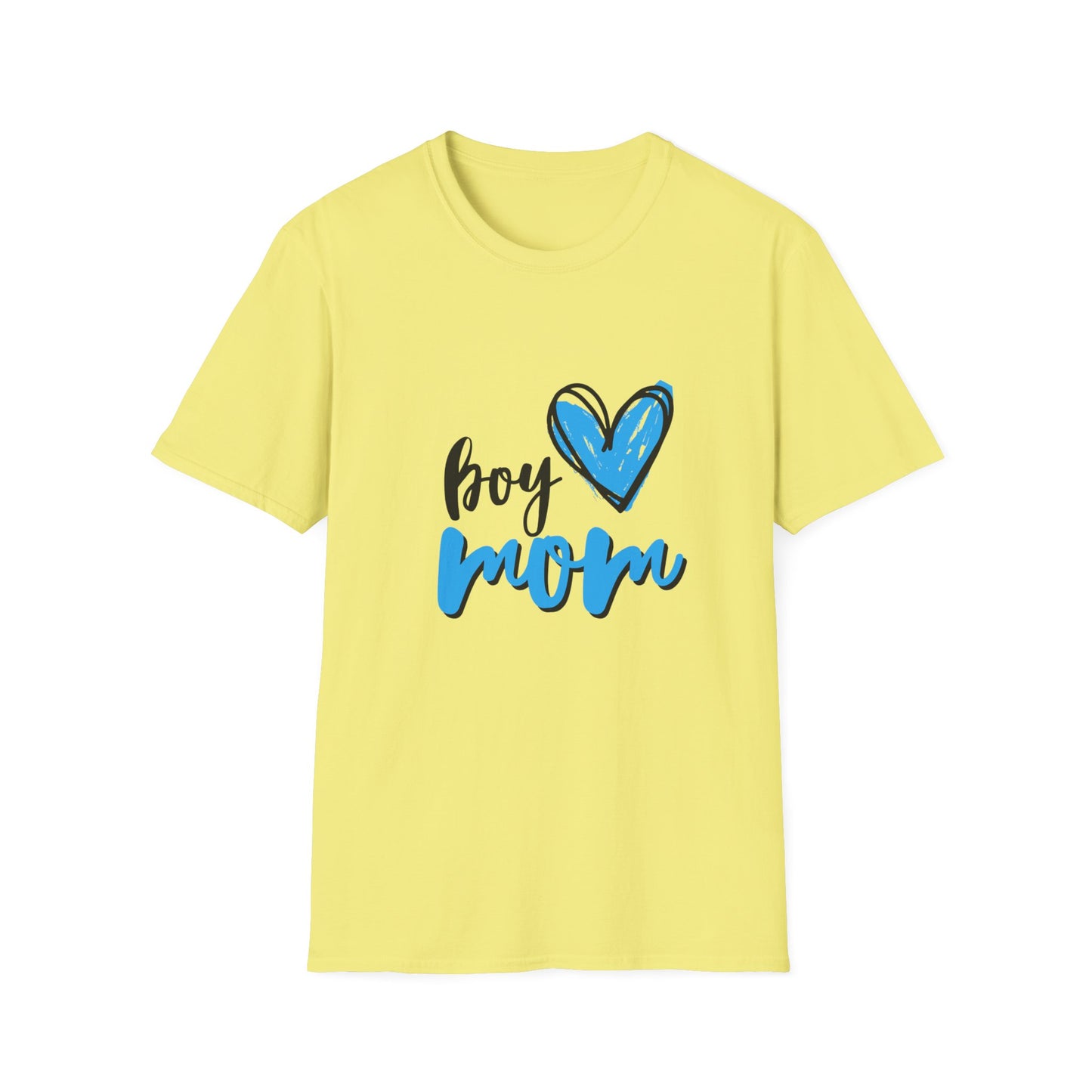Boy Love Mom Unisex Softstyle T-Shirt | Perfect for Family Days and Celebrations