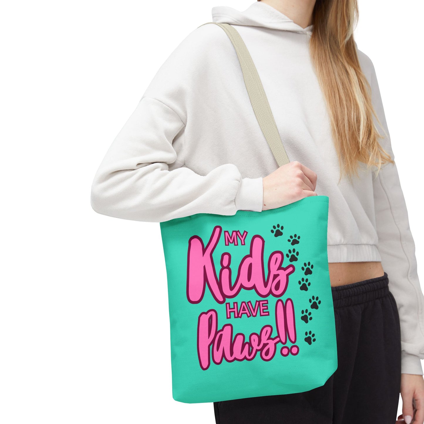 Tote Bag 13x13 My Kids Have Paws Mother