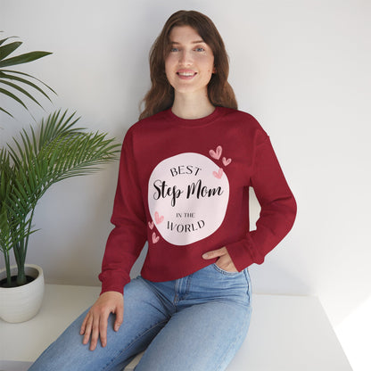 Best Step Mom Crewneck Sweatshirt – Cozy Gift for Step Moms