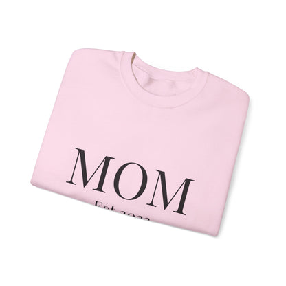 Mom Est. 2023 Crewneck Sweatshirt - Perfect Gift for New Moms