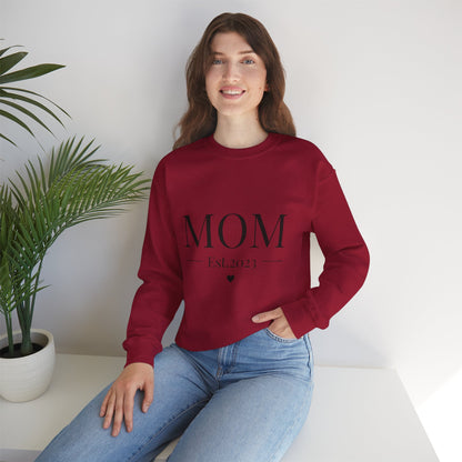 Mom Est. 2023 Crewneck Sweatshirt - Perfect Gift for New Moms