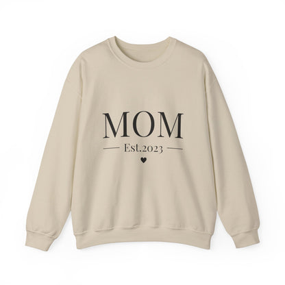 Mom Est. 2023 Crewneck Sweatshirt - Perfect Gift for New Moms