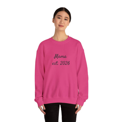 Unisex Mother's day Mama with Child Names Personalize Embroider Heavy Blend™ Crewneck Sweatshirt