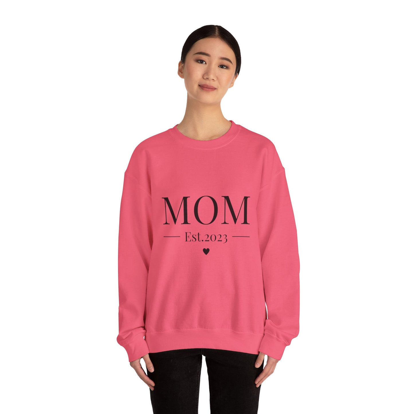 Mom Est. 2023 Crewneck Sweatshirt - Perfect Gift for New Moms