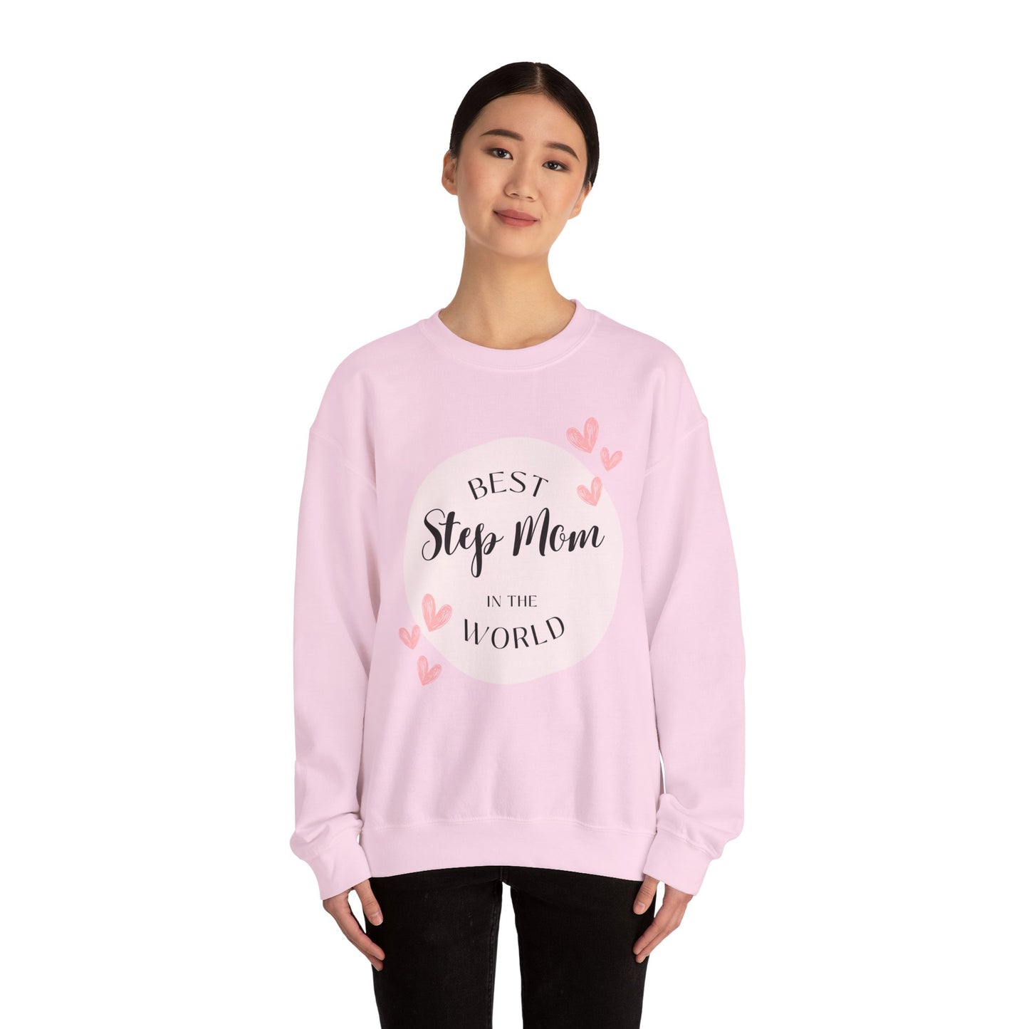 Best Step Mom Crewneck Sweatshirt – Cozy Gift for Step Moms