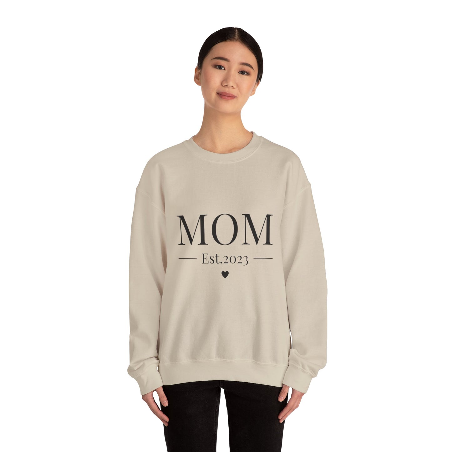 Mom Est. 2023 Crewneck Sweatshirt - Perfect Gift for New Moms