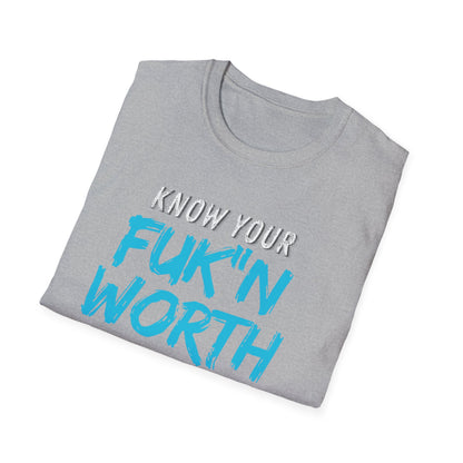Your Worth Empowering Statement Tee, Know Your Worth Shirt, Inspirational Graphic T-Shirt, Motivational Casual Wear, Gifts for Friends, Unisex [...]