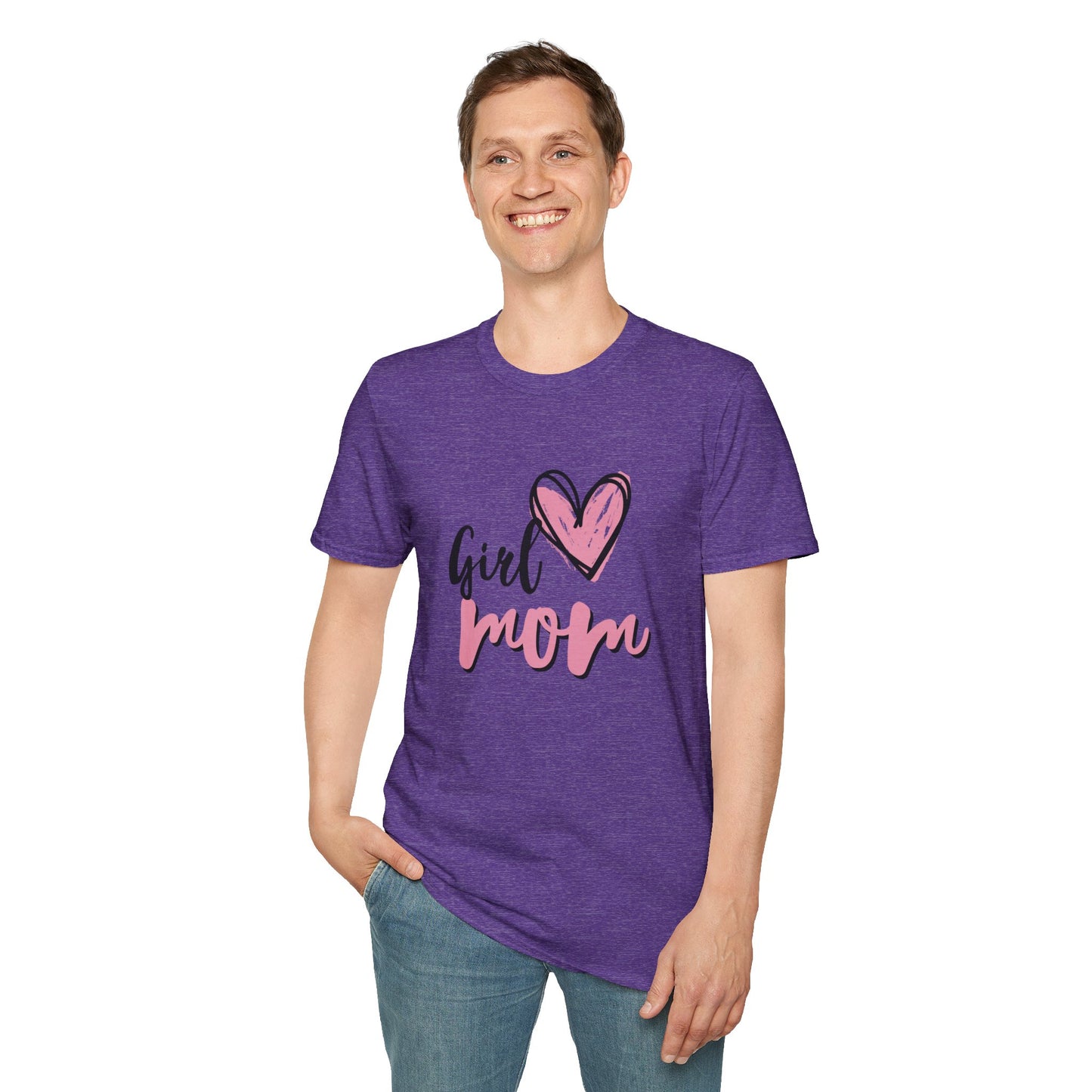 Girl Love Mom T-Shirt | Unisex Softstyle Tee for Mother's Day
