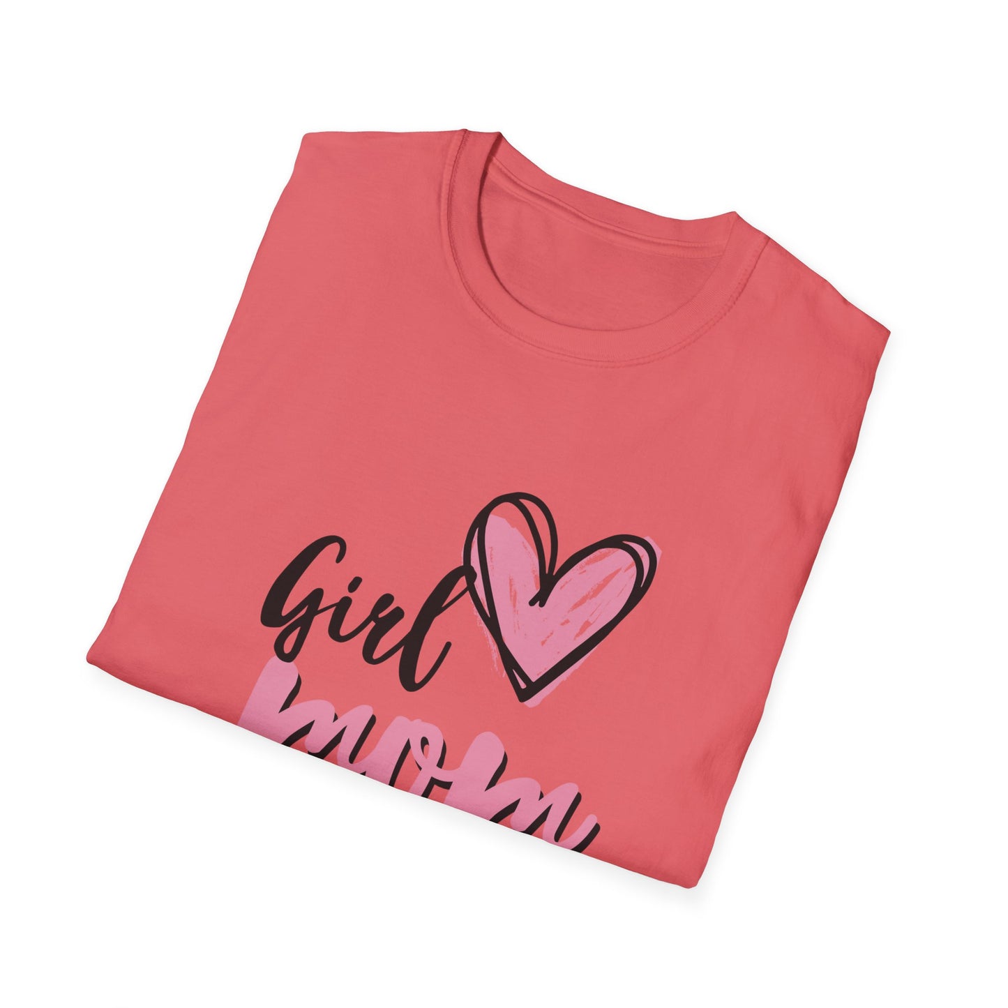 Girl Love Mom T-Shirt | Unisex Softstyle Tee for Mother's Day
