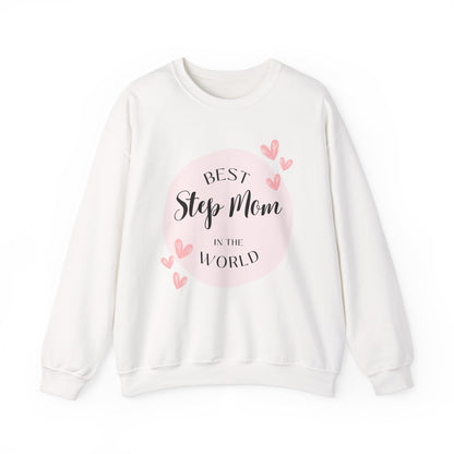 Best Step Mom Crewneck Sweatshirt – Cozy Gift for Step Moms