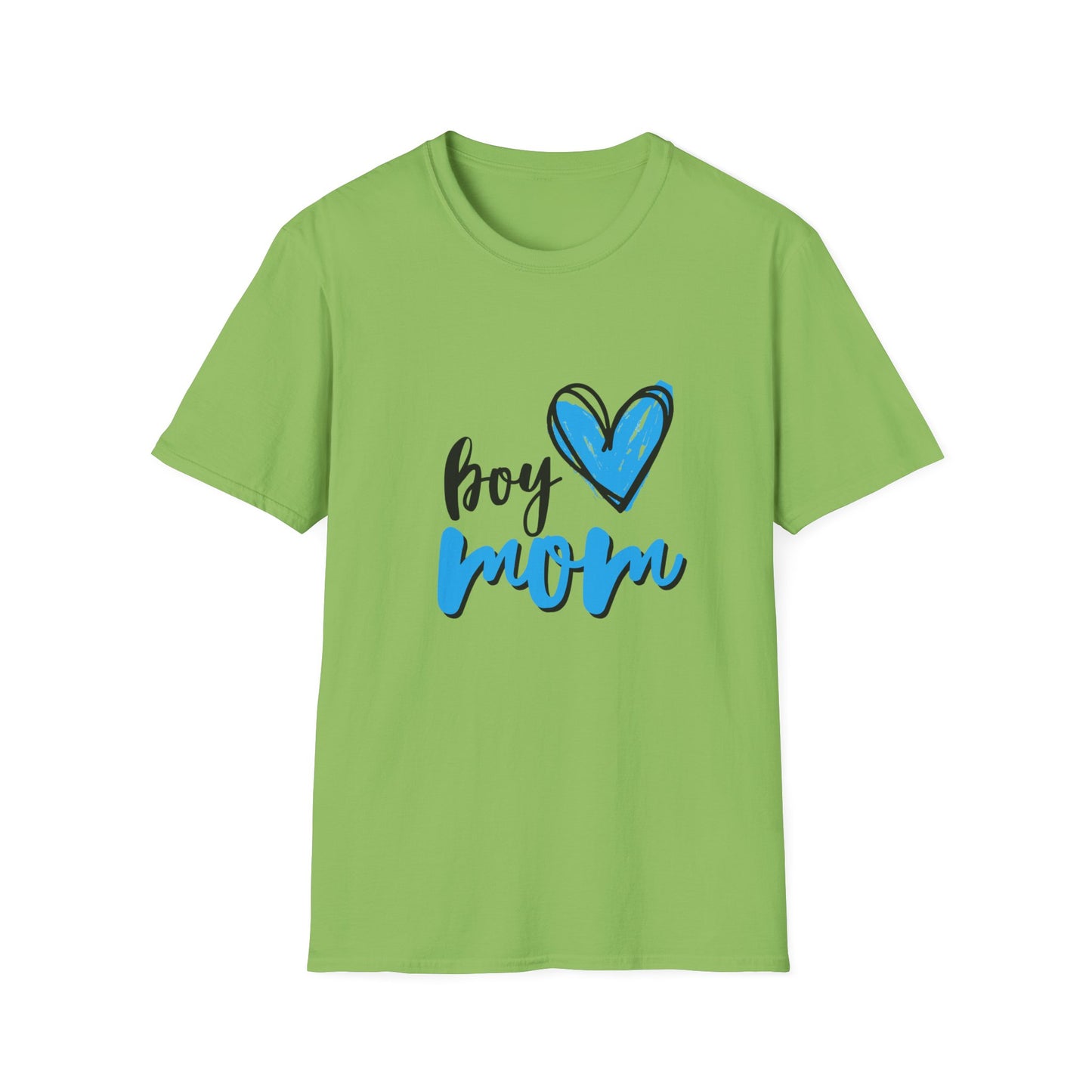 Boy Love Mom Unisex Softstyle T-Shirt | Perfect for Family Days and Celebrations