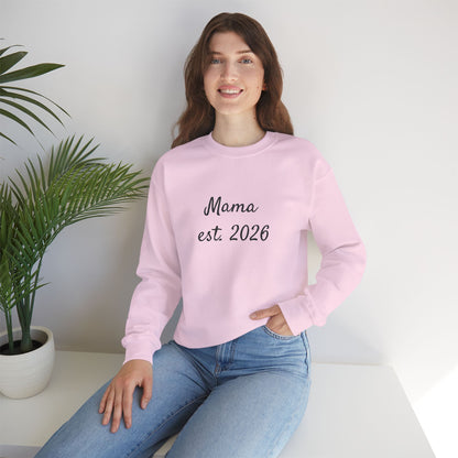 Unisex Mother's day Mama with Child Names Personalize Embroider Heavy Blend™ Crewneck Sweatshirt