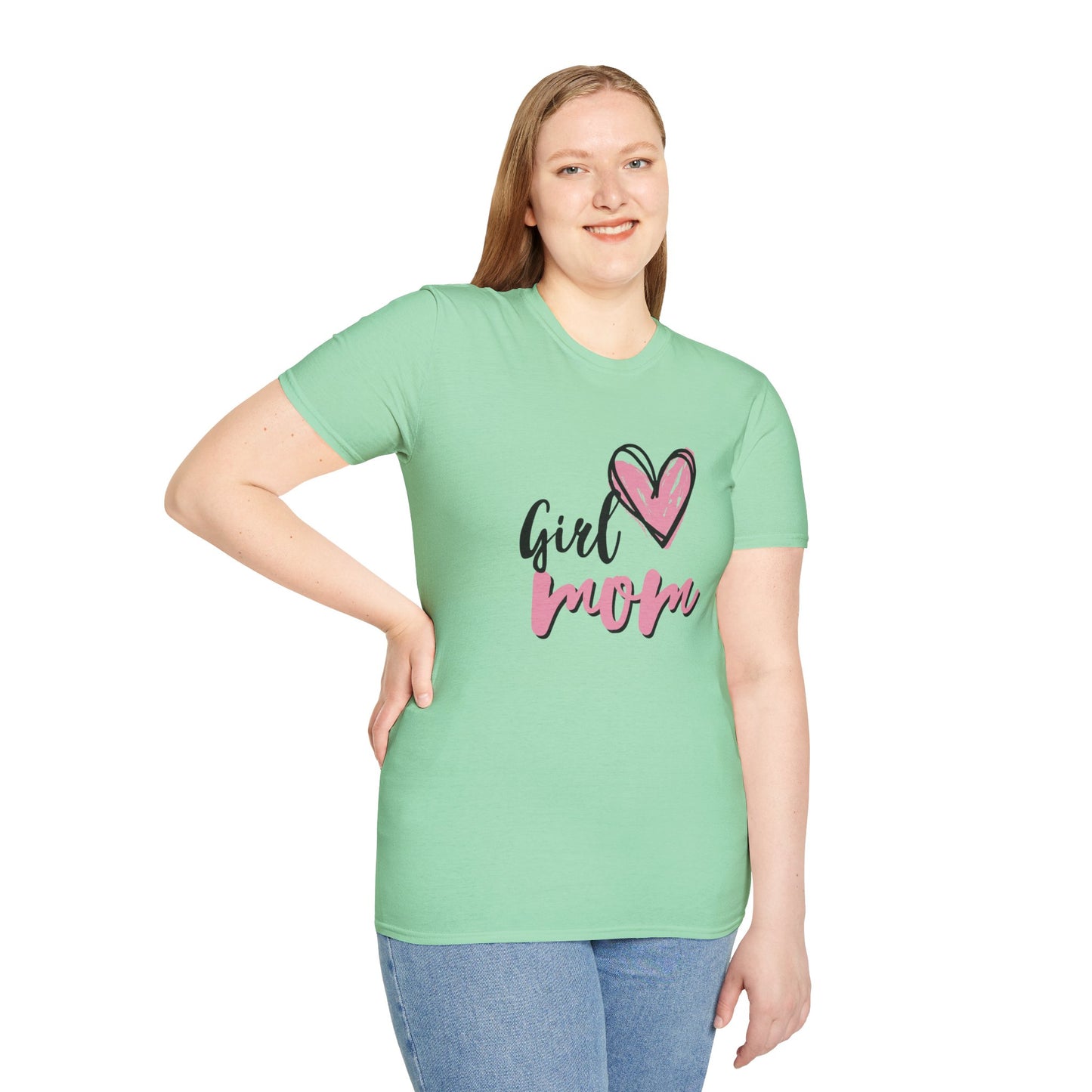 Girl Love Mom T-Shirt | Unisex Softstyle Tee for Mother's Day