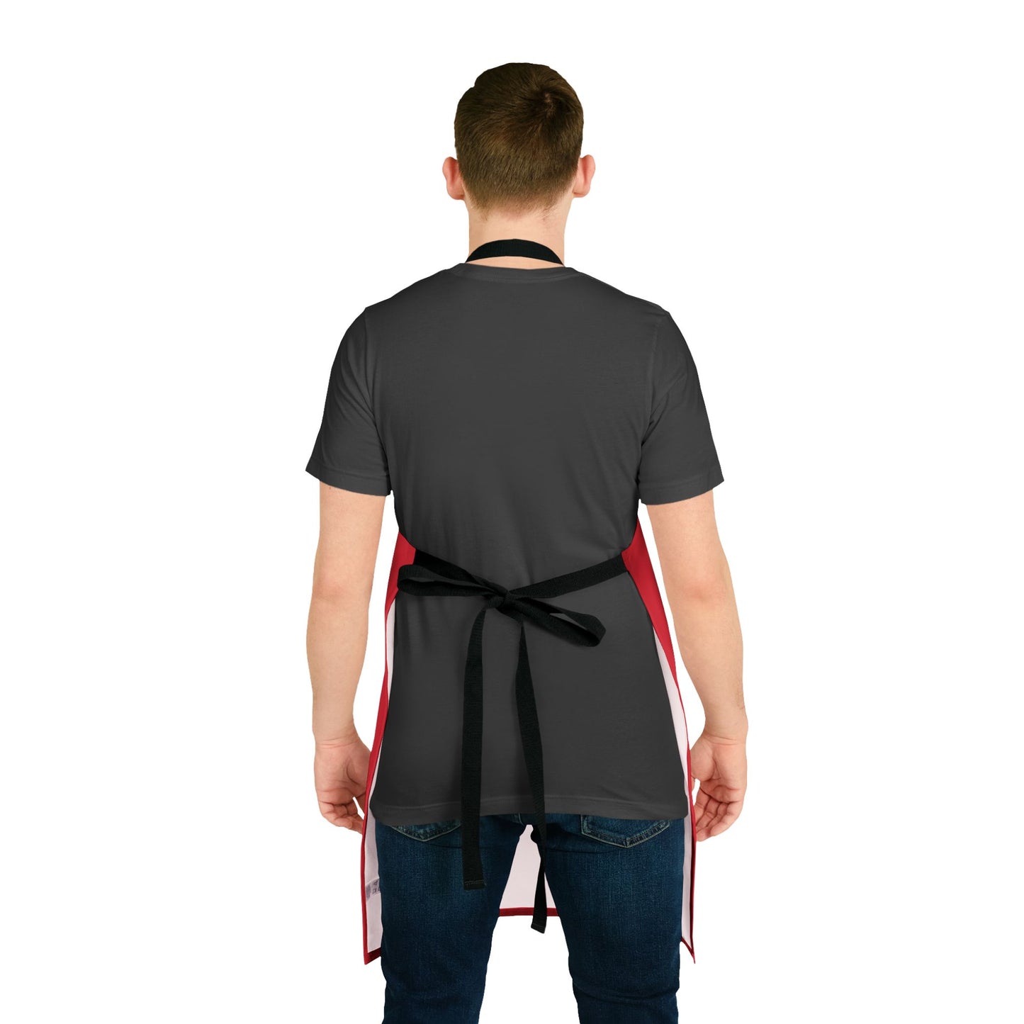 Dog Mom Apron - Stylish Red Apron with 5-Color Straps for Pet Lovers