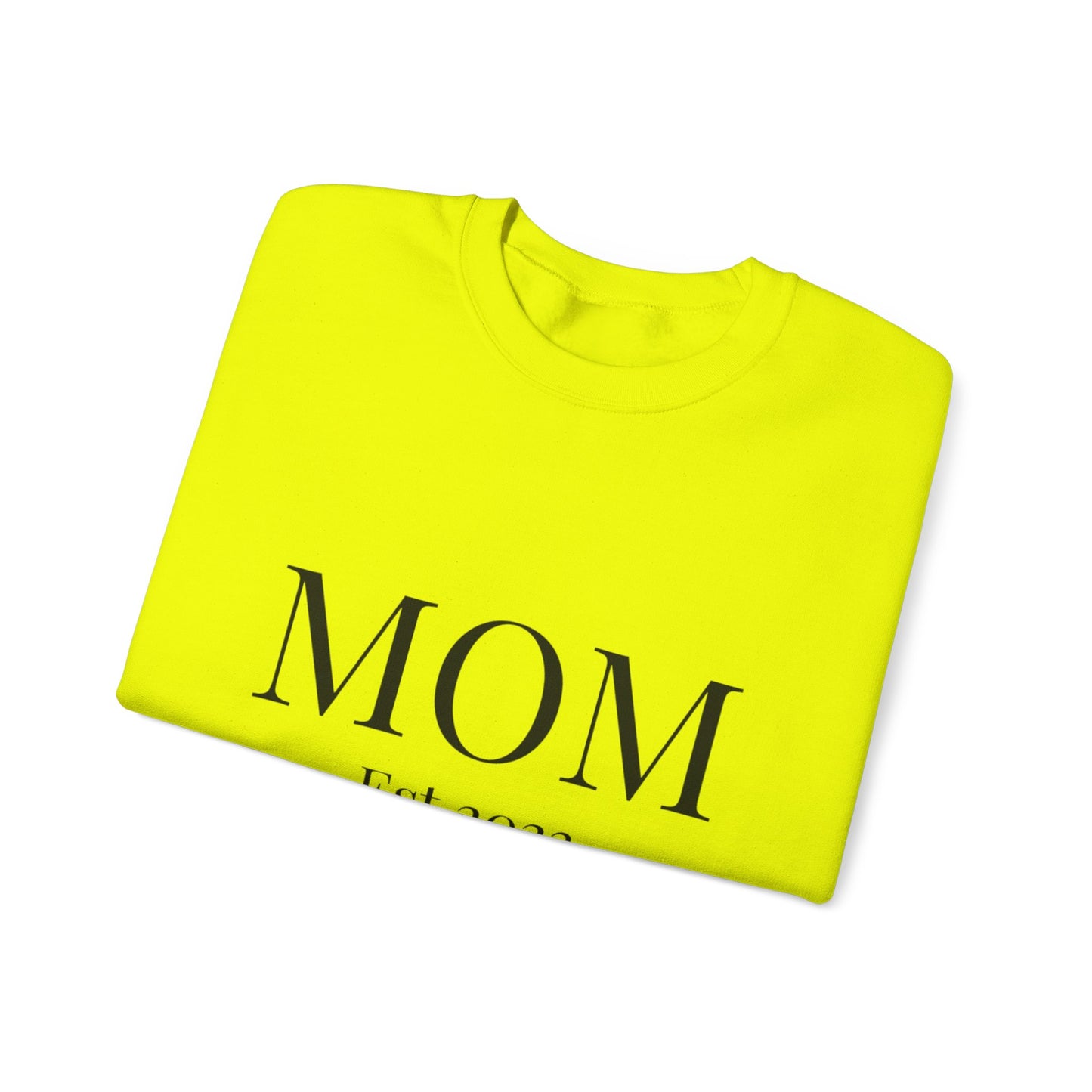 Mom Est. 2023 Crewneck Sweatshirt - Perfect Gift for New Moms