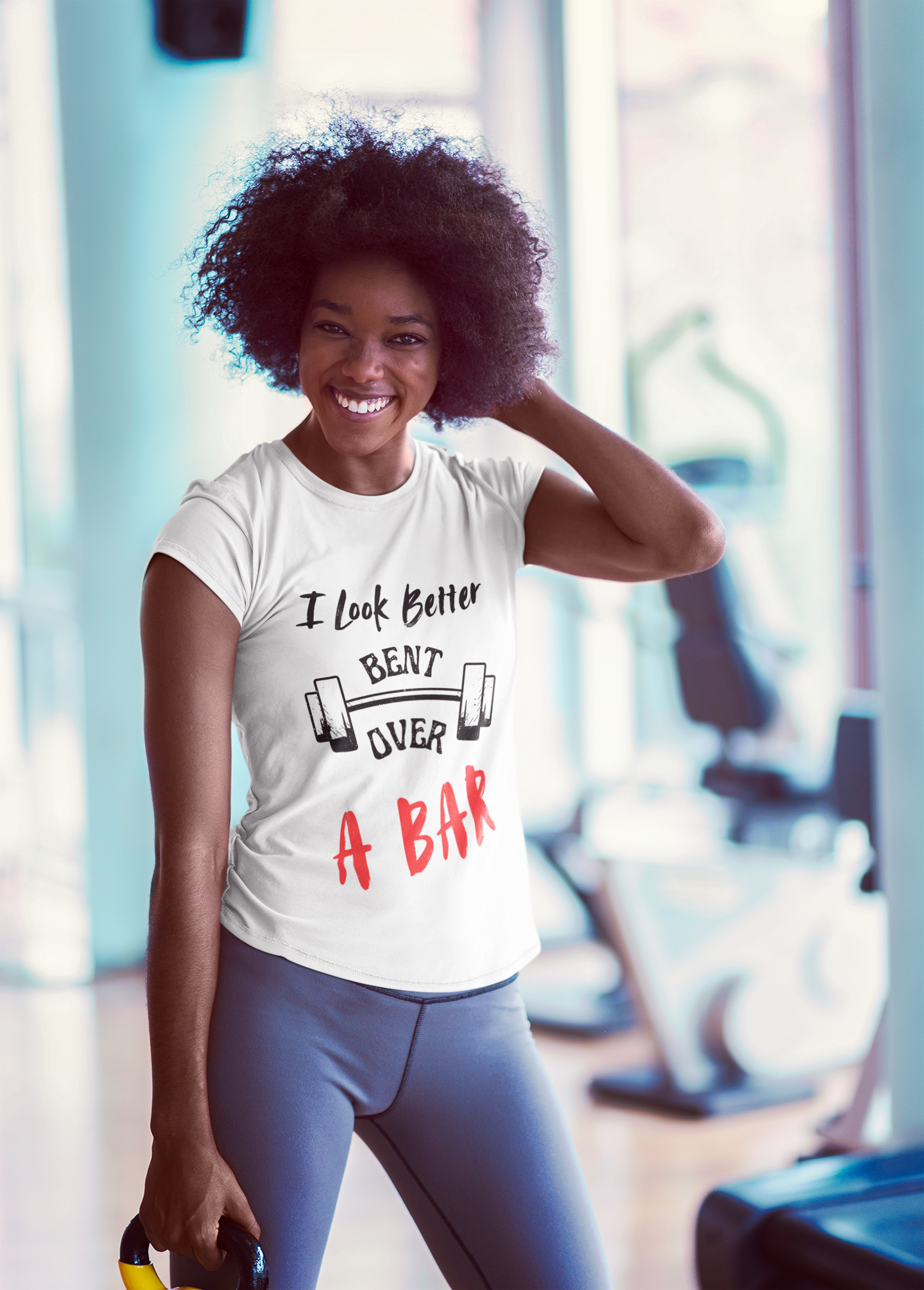 I look better Funny Fitness T-Shirt, Gym Humor Shirt, Weightlifting Gift, Workout Tee, Unisex Softstyle T-Shirt