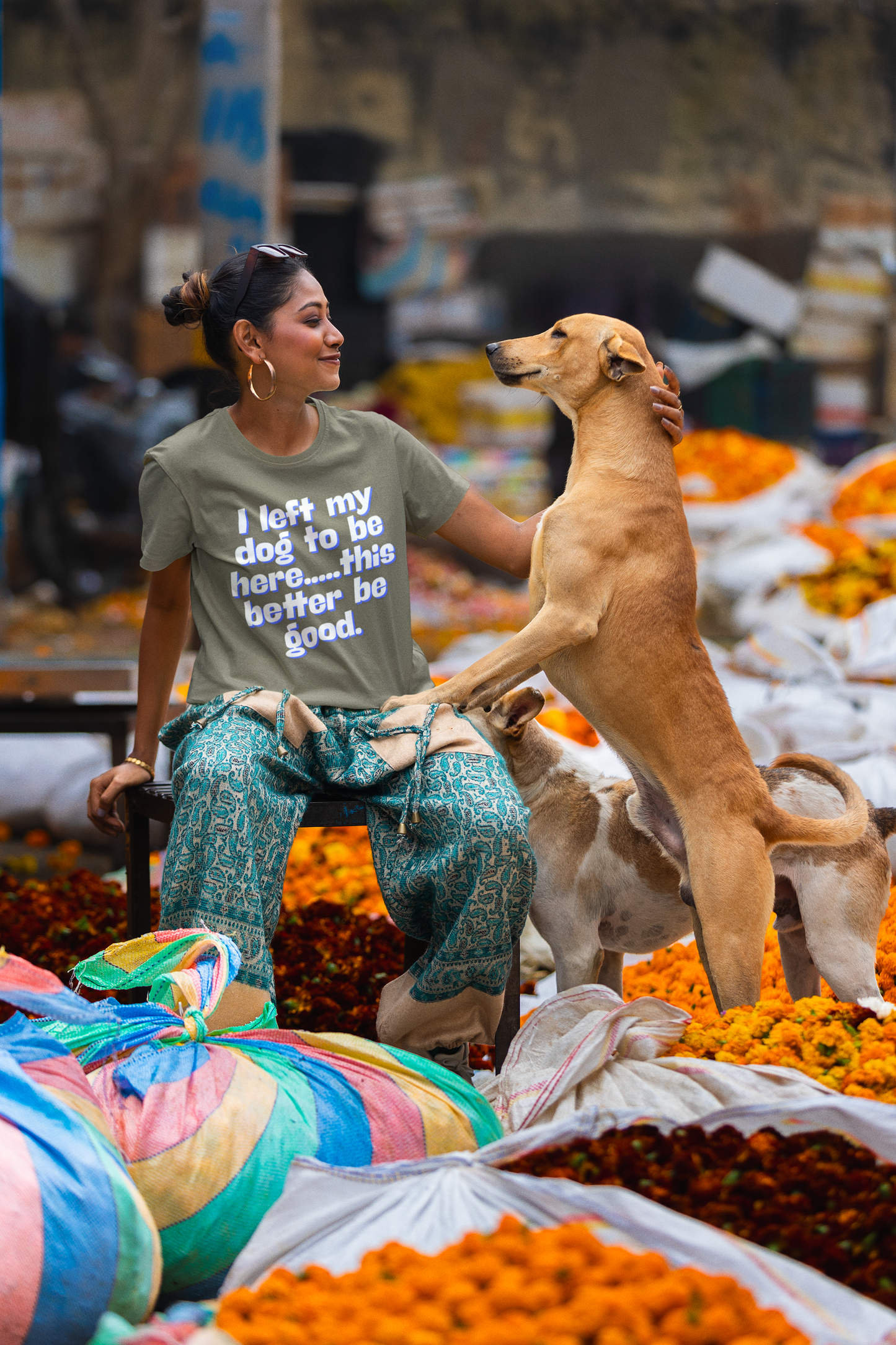 I Left My Dog T-Shirt | Funny Gift for Dog Lovers | Pet Owner Humor Tee | Unisex Dog Lover Shirt | Perfect for Birthdays & Casual Wear