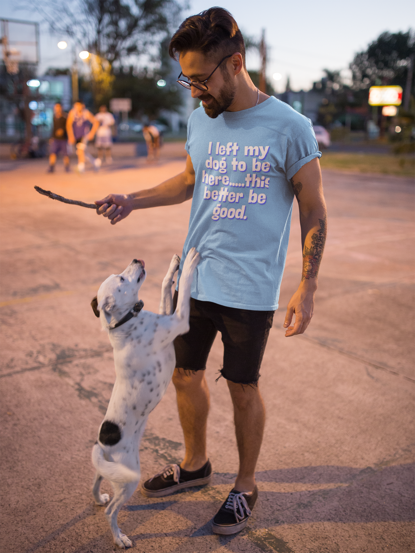 I Left My Dog T-Shirt | Funny Gift for Dog Lovers | Pet Owner Humor Tee | Unisex Dog Lover Shirt | Perfect for Birthdays & Casual Wear