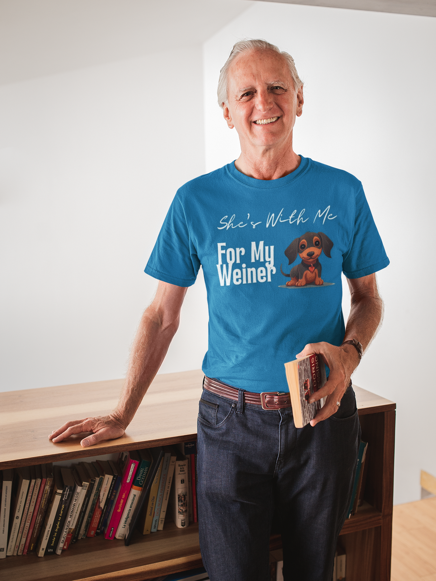 She Want's me for my Weiner Dog Lover Unisex Softstyle T-Shirt, Pet Owner Tee, Funny Dog Shirt, Gift for Dog Lovers, Canine Apparel, Pet Themed T-Shirt