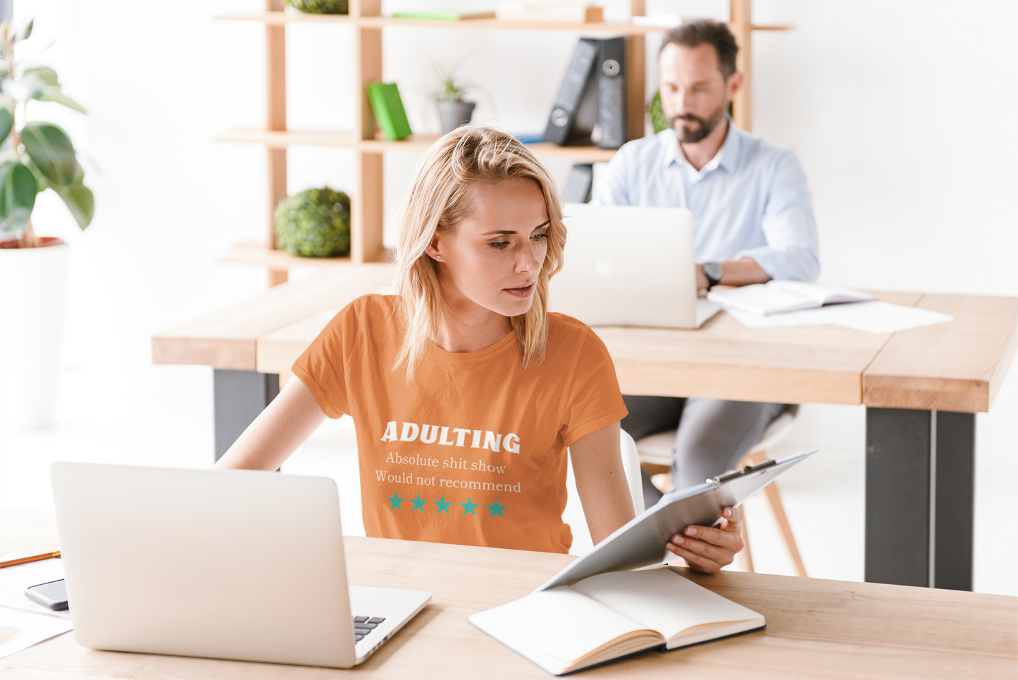 Adulting wouldn't rec Five Star Reviews Unisex Softstyle T-Shirt, Motivational Tee, Gift for Him/Her, Casual Everyday Wear, Unique Graphic Shirt, Birthday Present