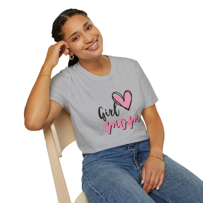 Girl Love Mom T-Shirt | Unisex Softstyle Tee for Mother's Day