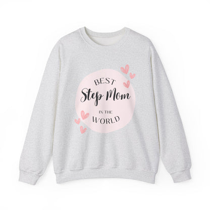 Best Step Mom Crewneck Sweatshirt – Cozy Gift for Step Moms