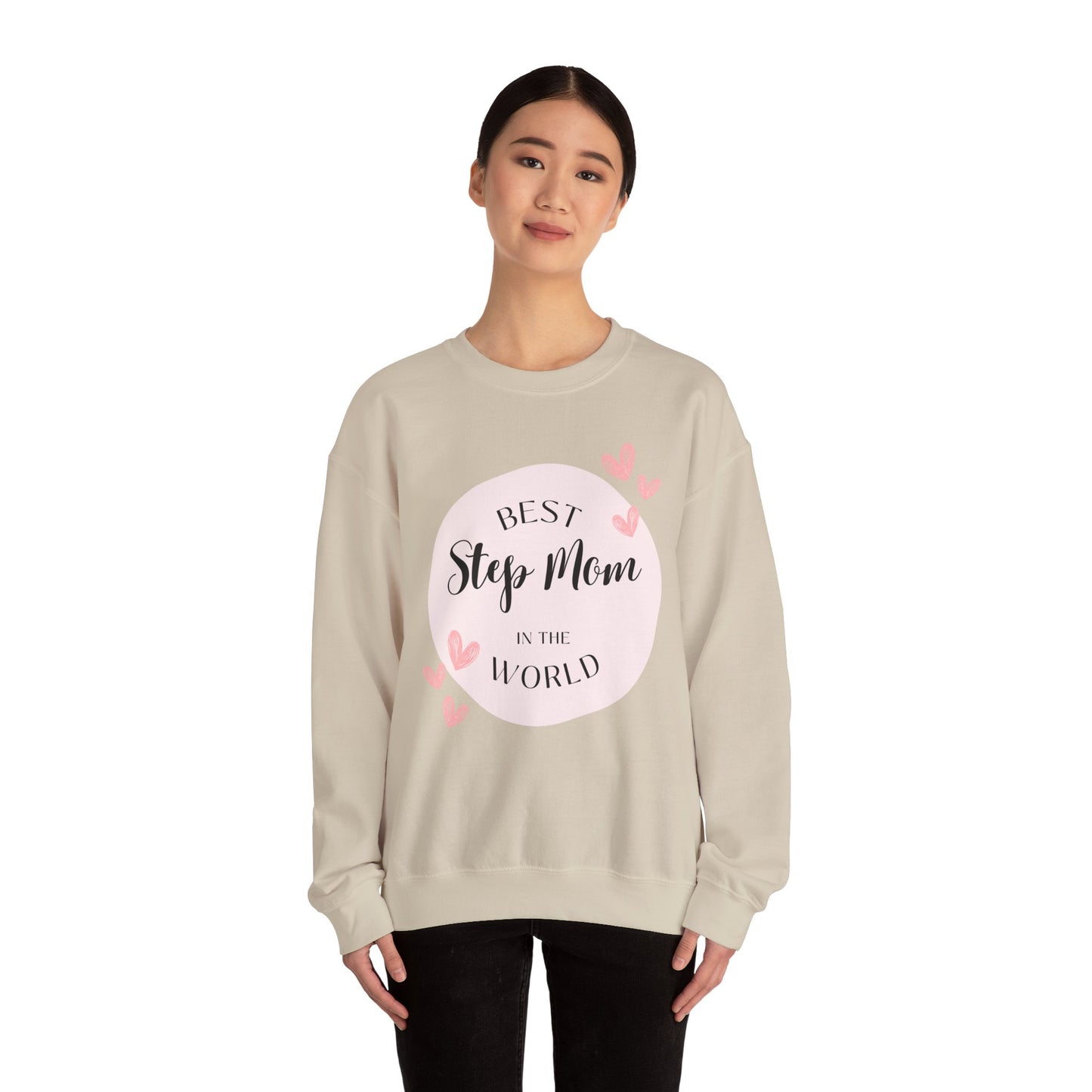 Best Step Mom Crewneck Sweatshirt – Cozy Gift for Step Moms