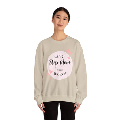 Best Step Mom Crewneck Sweatshirt – Cozy Gift for Step Moms