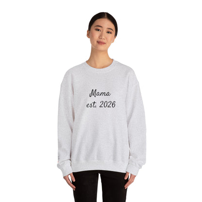 Unisex Mother's day Mama with Child Names Personalize Embroider Heavy Blend™ Crewneck Sweatshirt