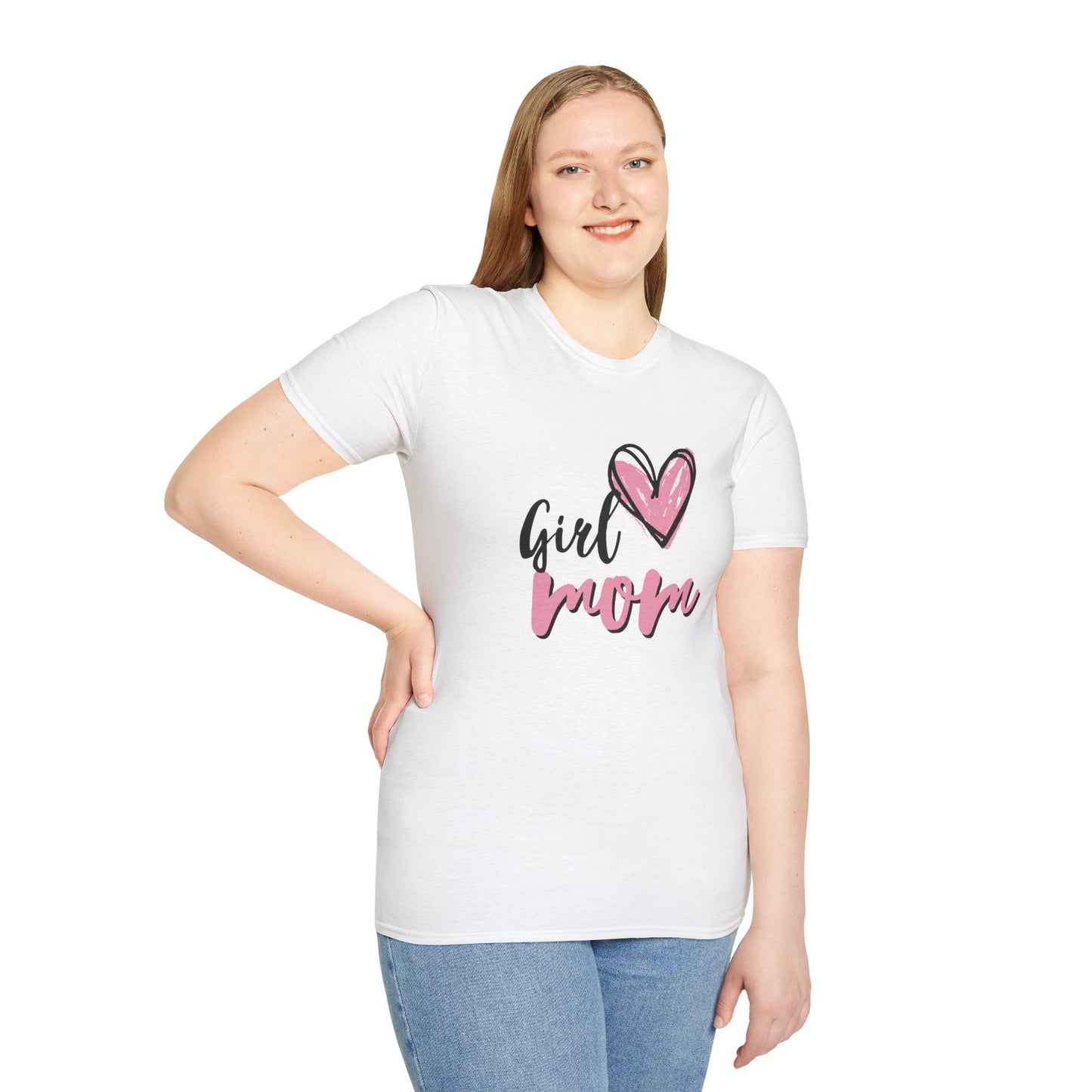 Girl Love Mom T-Shirt | Unisex Softstyle Tee for Mother's Day