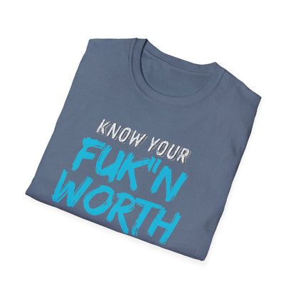 Your Worth Empowering Statement Tee, Know Your Worth Shirt, Inspirational Graphic T-Shirt, Motivational Casual Wear, Gifts for Friends, Unisex [...]