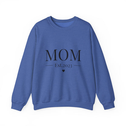 Mom Est. 2023 Crewneck Sweatshirt - Perfect Gift for New Moms