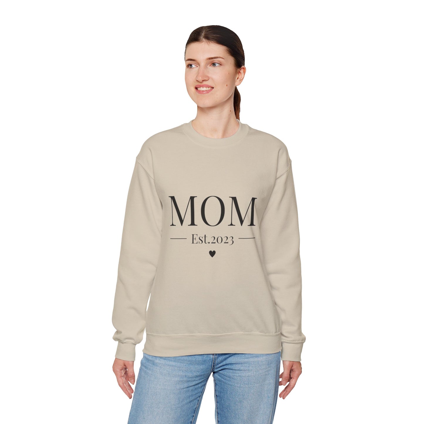 Mom Est. 2023 Crewneck Sweatshirt - Perfect Gift for New Moms