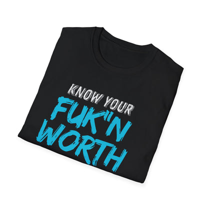 Your Worth Empowering Statement Tee, Know Your Worth Shirt, Inspirational Graphic T-Shirt, Motivational Casual Wear, Gifts for Friends, Unisex [...]