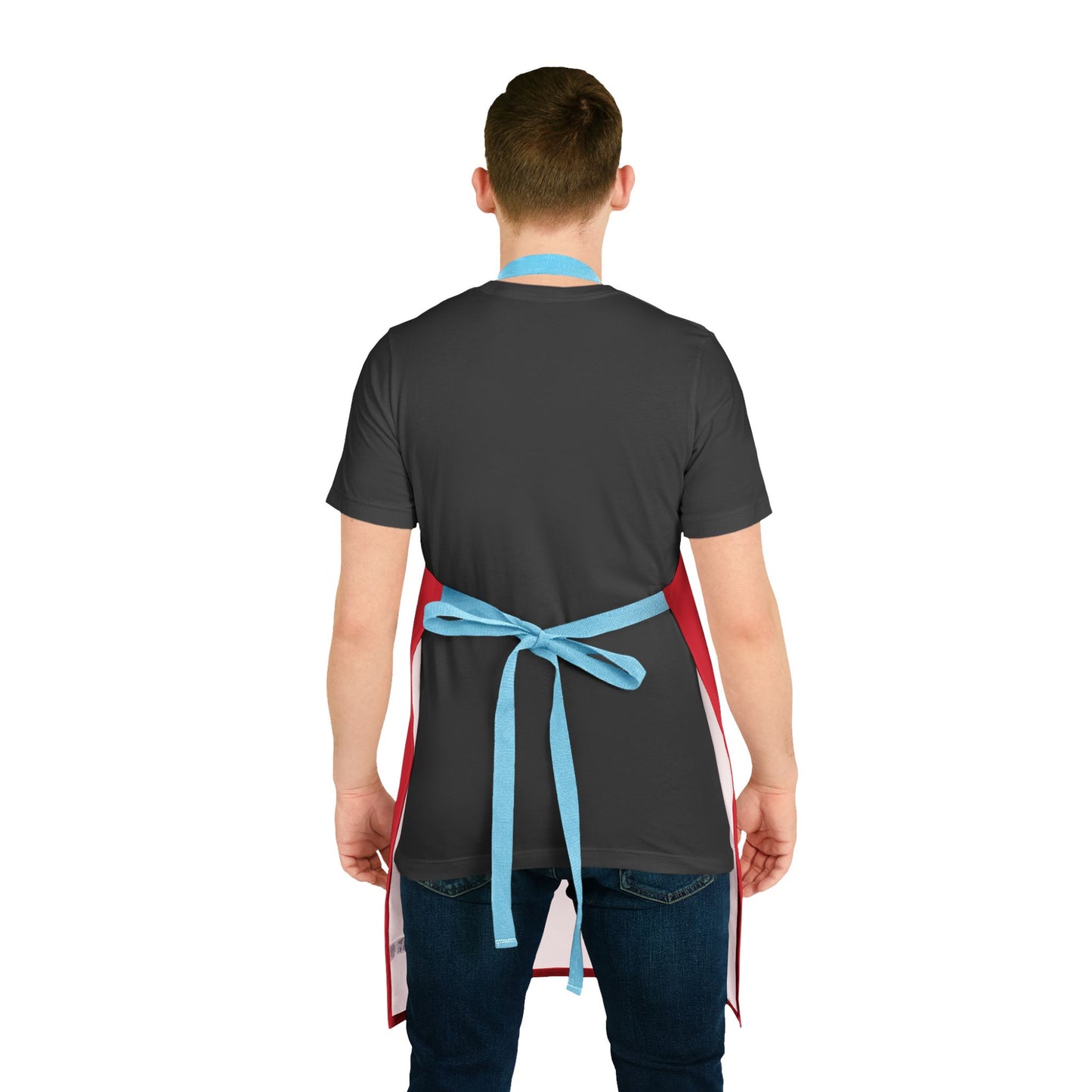 Dog Mom Apron - Stylish Red Apron with 5-Color Straps for Pet Lovers