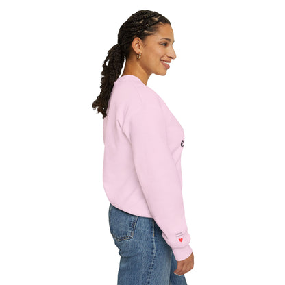 Unisex Mother's day Mama with Child Names Personalize Embroider Heavy Blend™ Crewneck Sweatshirt