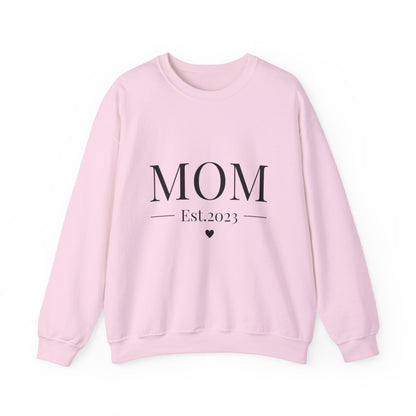 Mom Est. 2023 Crewneck Sweatshirt - Perfect Gift for New Moms