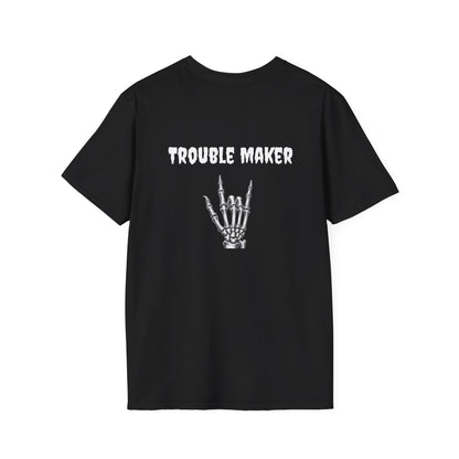 Trouble Maker Skeleton Hands Unisex Softstyle T-Shirt | Graphic Tee for Music Lovers, Gift for Concert Goers, Casual Wear, Halloween Top, [...]